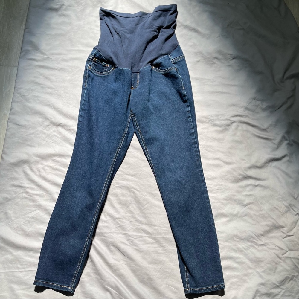 Indigo Blue Maternity Jeans - Petite Medium